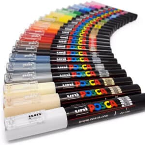 Lot de 21 marqueurs Posca Uni PC-1MC