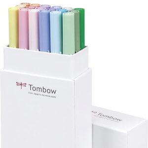 coffret de 18 feutres ABT-18P-5 de la marque Tombow