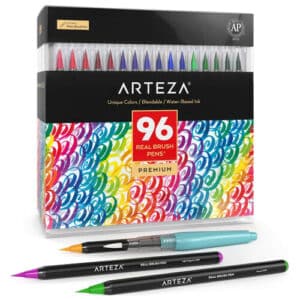  coffret de 96 feutres pinceaux de la marque Arteza