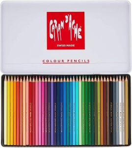 Lot Papeteries De Luxe De 1 Belle Boite De 36 Crayons De Couleurs Extra Rose 