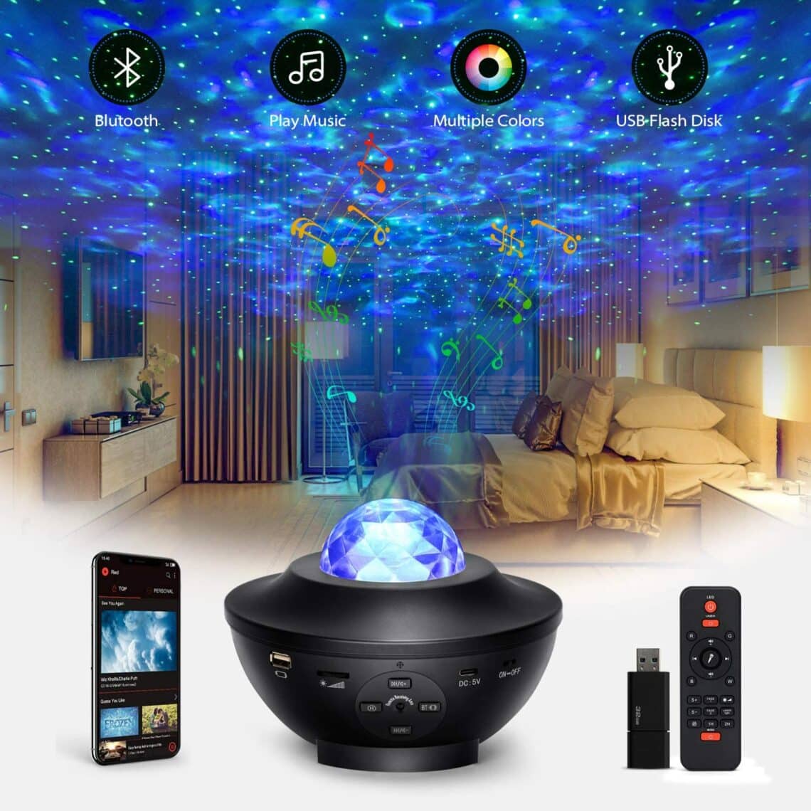 Meilleur projecteur galaxie plafond avis et comparatif 2024