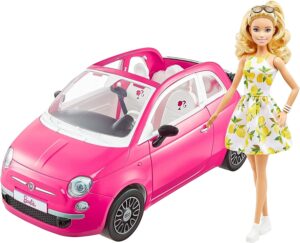 Meilleure voiture de poupée Fiat 500 Barbie