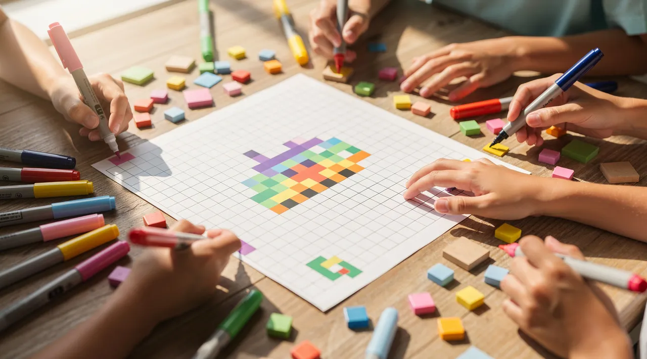 Modèle de pixel art facile : méthode simple en 5 étapes